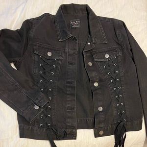 Love tree Denim black jean jacket